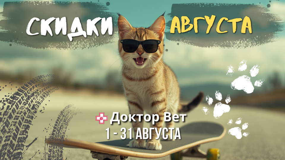 Августовский ценопад в «Доктор Вет»! Соберите свой урожай скидок!